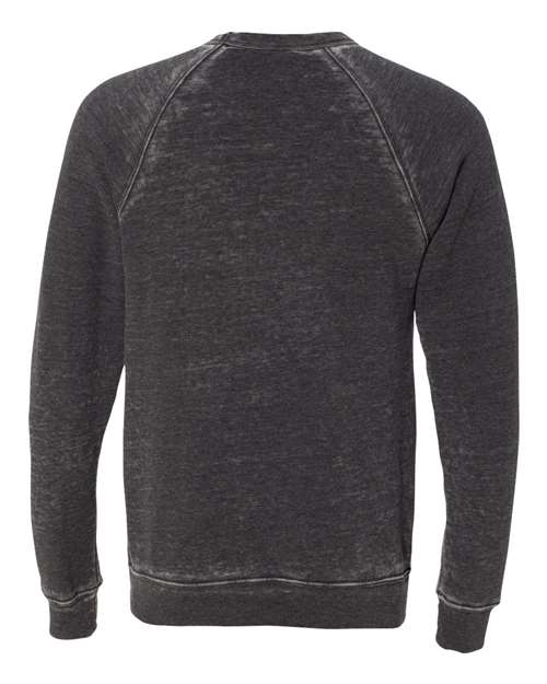 BELLA + CANVAS Sponge Fleece Raglan Crewneck Sweatshirt 3901 Custom Embroidered Business Logo