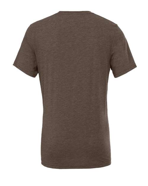 BELLA + CANVAS Triblend Tee 3413 Brick Triblend Custom Embroidered Business Logo
