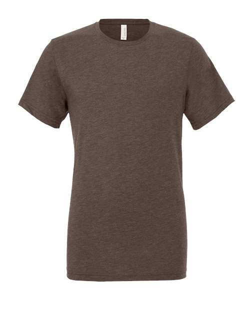 BELLA + CANVAS Triblend Tee 3413 Brick Triblend Custom Embroidered Business Logo