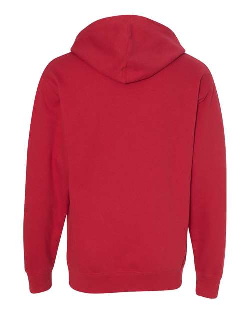 Independent Trading Co. Midweight Hooded Sweatshirt SS4500 Red Custom Embroidered Business Logo