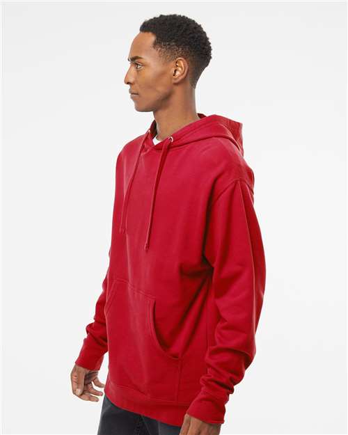 Independent Trading Co. Midweight Hooded Sweatshirt SS4500 Red Custom Embroidered Business Logo