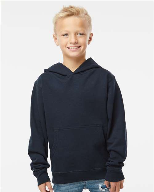 Custom Embroidered Independent Trading Co. Youth Midweight Hooded Sweatshirt SS4001Y