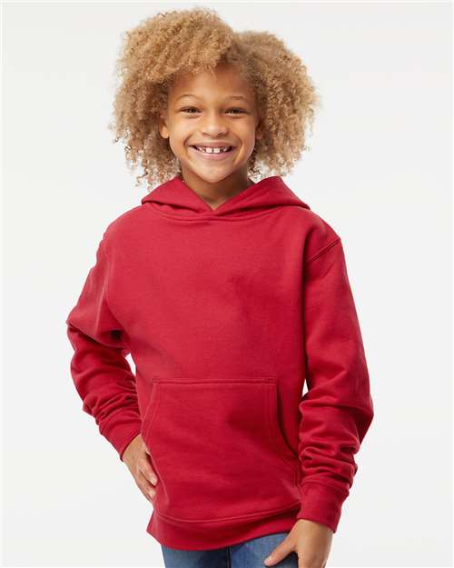 Custom Embroidered Independent Trading Co. Youth Midweight Hooded Sweatshirt SS4001Y