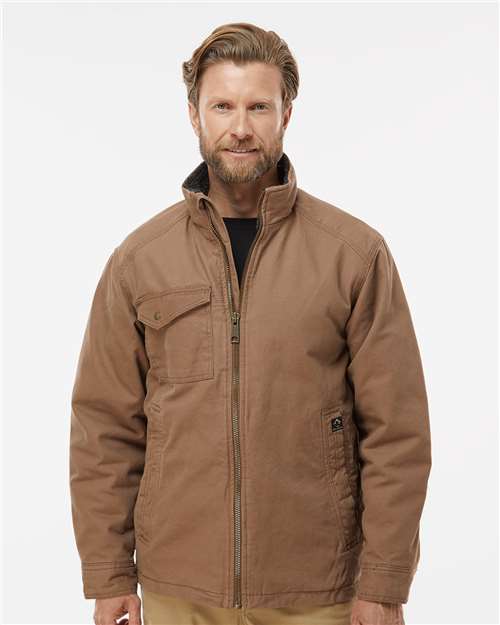 Custom Embroidered DRI DUCK Endeavor Canyon Cloth™ Canvas Jacket with Sherpa Lining 5037