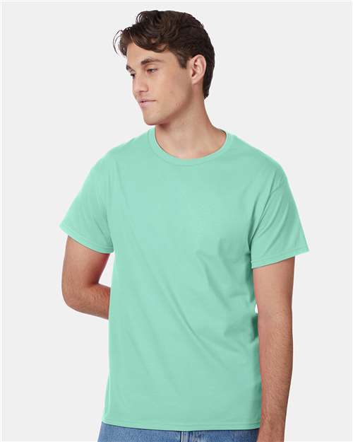 Custom Embroidered Hanes Authentic T-Shirt 5250 Clean Mint