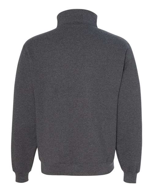 JERZEES Super Sweats NuBlend® Quarter-Zip Cadet Collar Sweatshirt 4528MR Custom Embroidered Business Logo