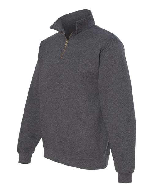 JERZEES Super Sweats NuBlend® Quarter-Zip Cadet Collar Sweatshirt 4528MR Custom Embroidered Business Logo