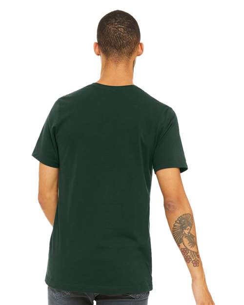 BELLA + CANVAS Jersey Tee 3001 Forest Custom Embroidered Business Logo