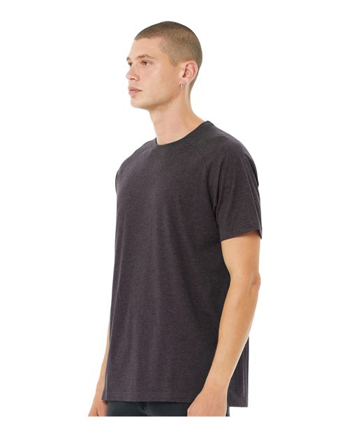 BELLA + CANVAS Heather CVC Raglan Tee 3201