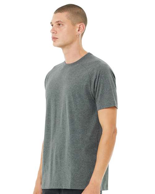 BELLA + CANVAS Heather CVC Raglan Tee 3201