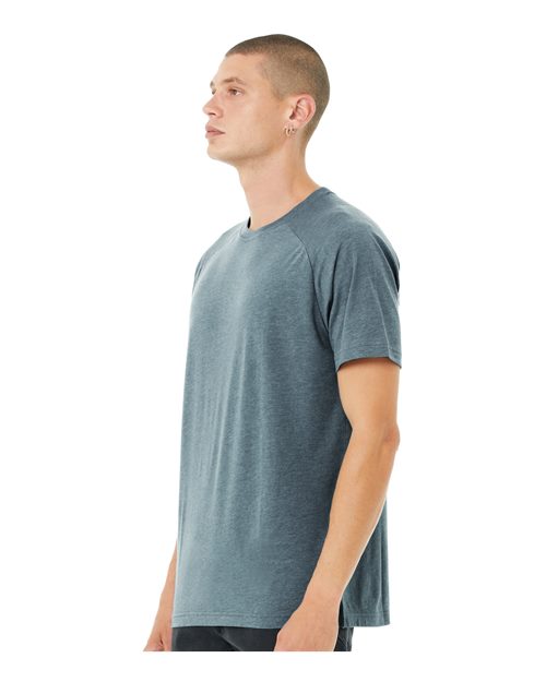 BELLA + CANVAS Heather CVC Raglan Tee 3201