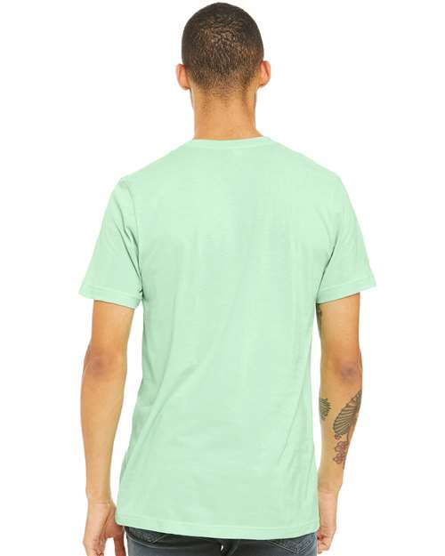 BELLA + CANVAS Triblend Tee 3413 Mint Triblend Custom Embroidered Business Logo