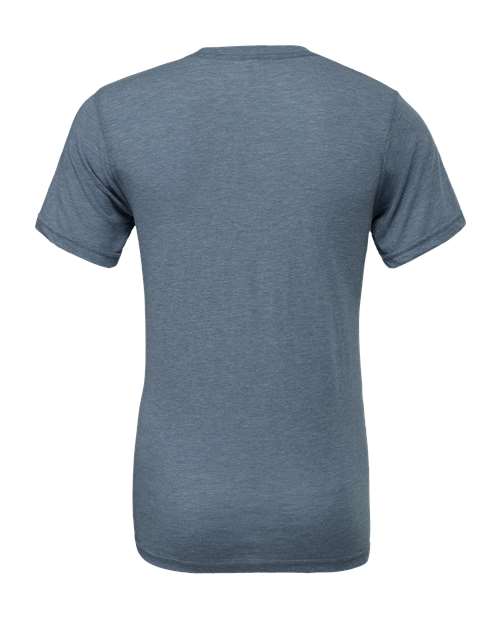 BELLA + CANVAS Triblend Tee 3413 Dark Lavender Triblend Custom Embroidered Business Logo