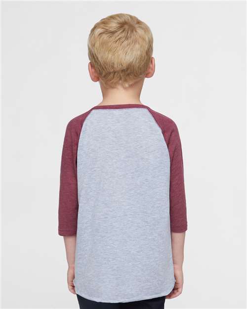 Rabbit Skins Toddler Baseball Fine Jersey Three-Quarter Sleeve Tee 3330
