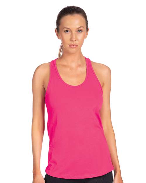 Custom Embroidered Next Level Women's Ideal Racerback Tank 1533 Raspberry