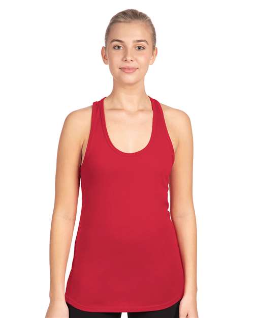 Custom Embroidered Next Level Women's Ideal Racerback Tank 1533 Red