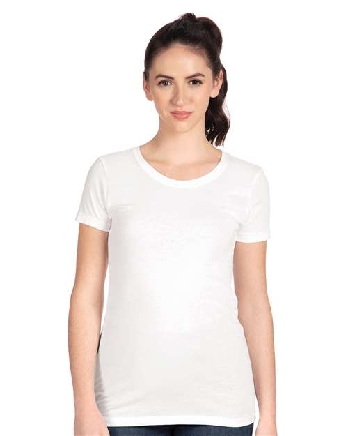 Custom Embroidered Next Level Women's Ideal T-Shirt 1510 White