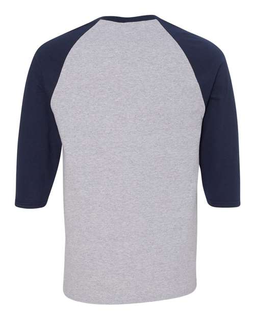 Gildan Heavy Cotton™ Raglan Three-Quarter Sleeve T-Shirt 5700 Custom Embroidered Business Logo