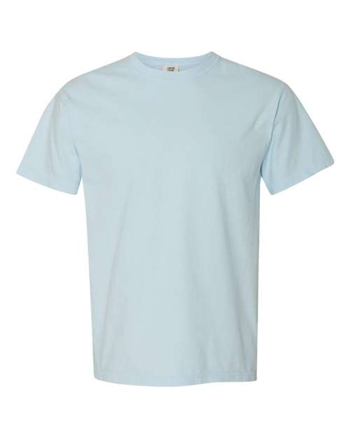 Comfort Colors Garment-Dyed Heavyweight T-Shirt 1717 Chambray Custom Embroidered Business Logo