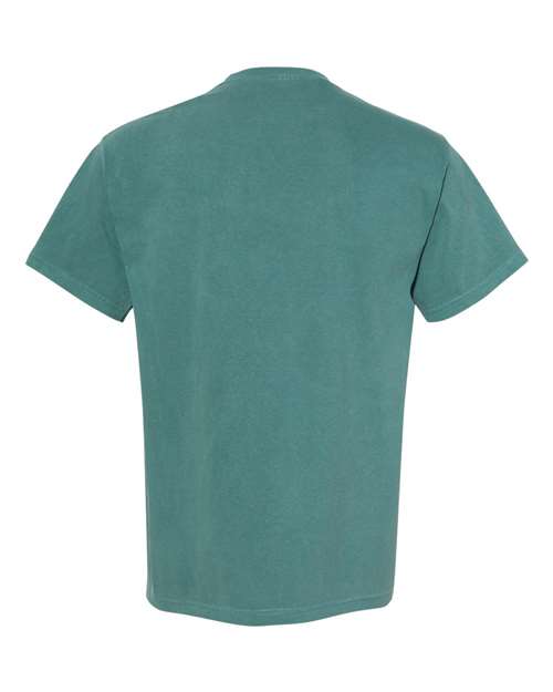 Comfort Colors Garment-Dyed Heavyweight T-Shirt 1717 Denim Custom Embroidered Business Logo