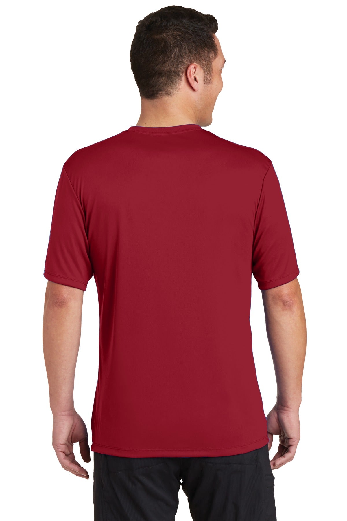 Custom Embroidered Hanes Cool Dri Performance T-Shirt. 4820,Deep Red