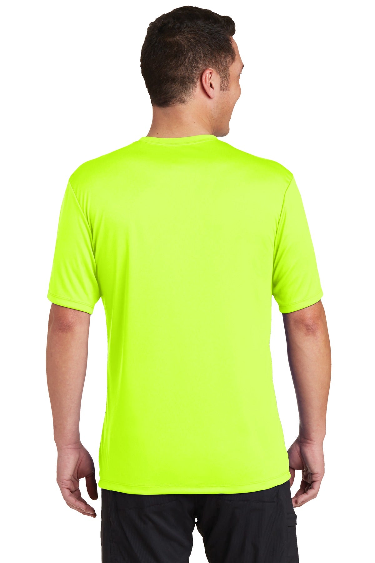 Custom Embroidered Hanes Cool Dri Performance T-Shirt. 4820,Safety Green