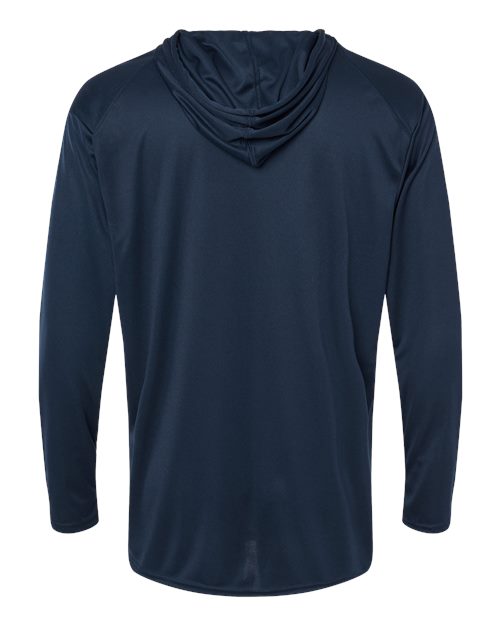 Badger B-Core Hooded Long Sleeve T-Shirt 4105 Navy