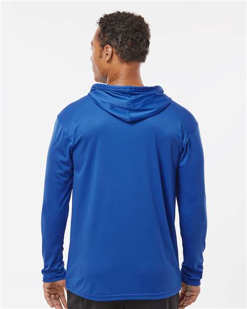 Badger B-Core Hooded Long Sleeve T-Shirt 4105 Royal