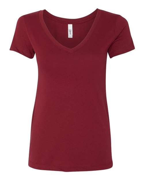 Next Level Women's Ideal V-Neck T-Shirt 1540 Cardinal