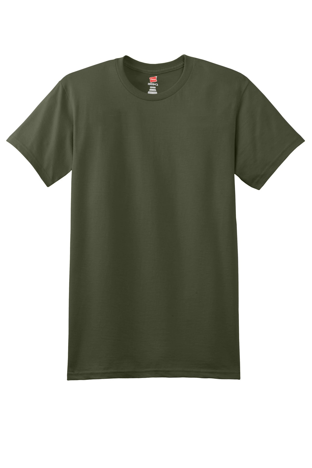 Hanes - Perfect-T Cotton T-Shirt. 4980 Fatigue Green