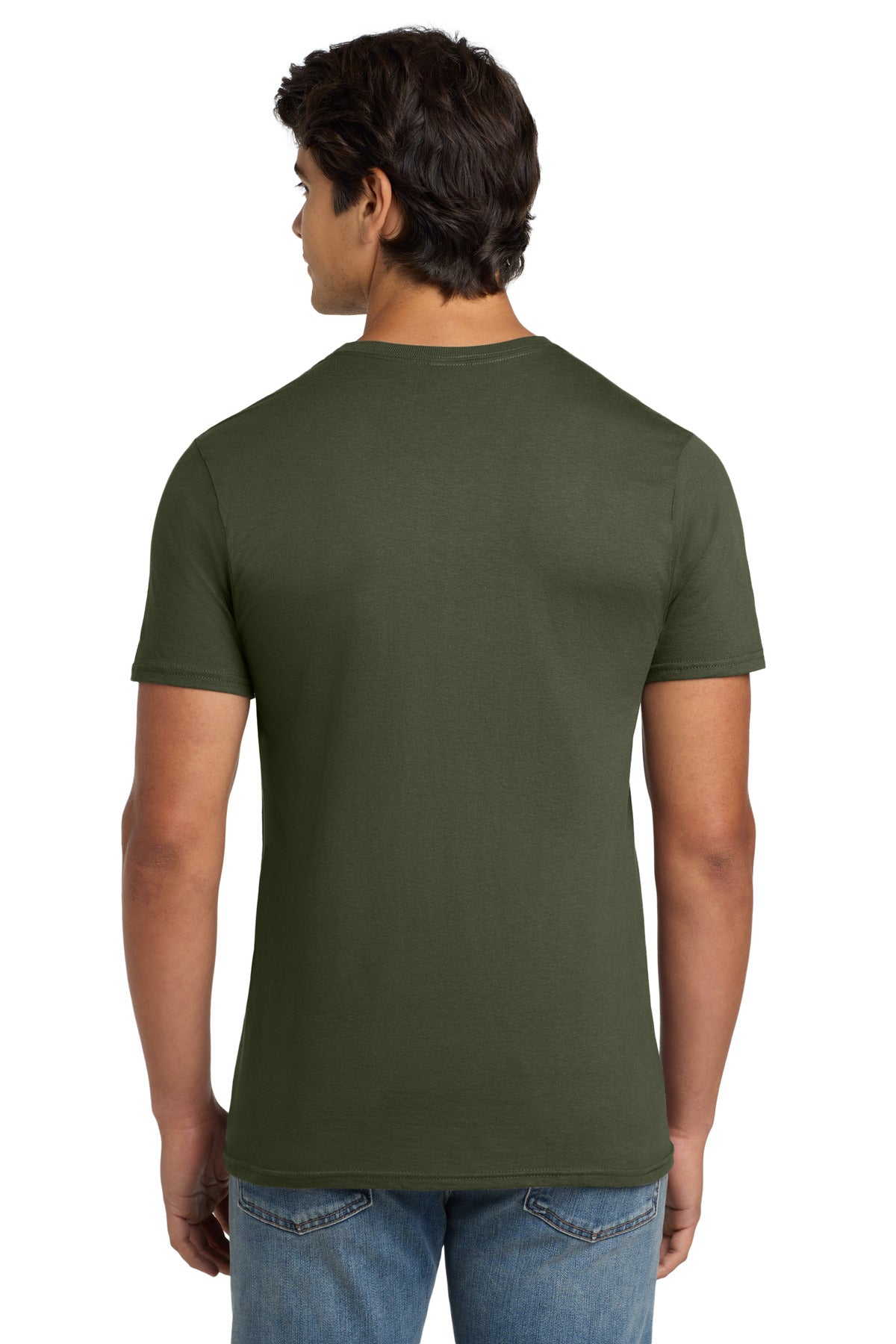 Custom Embroidered Hanes - Perfect-T Cotton T-Shirt. 4980,Fatigue Green