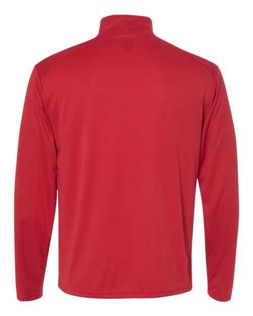 Badger B-Core Quarter-Zip Pullover 4102 Red/ Graphite