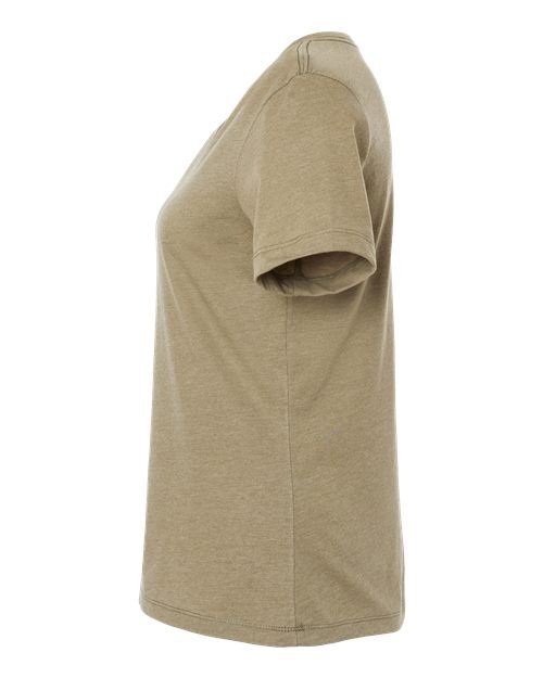 BELLA + CANVAS Women's Relaxed Heather CVC V-Neck Tee 6405CVC Custom Embroidered Business Logo
