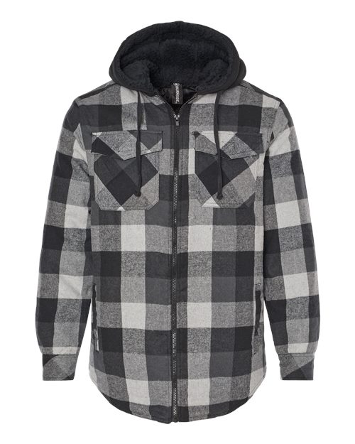 Burnside Quilted Flannel Hooded Jacket 8620