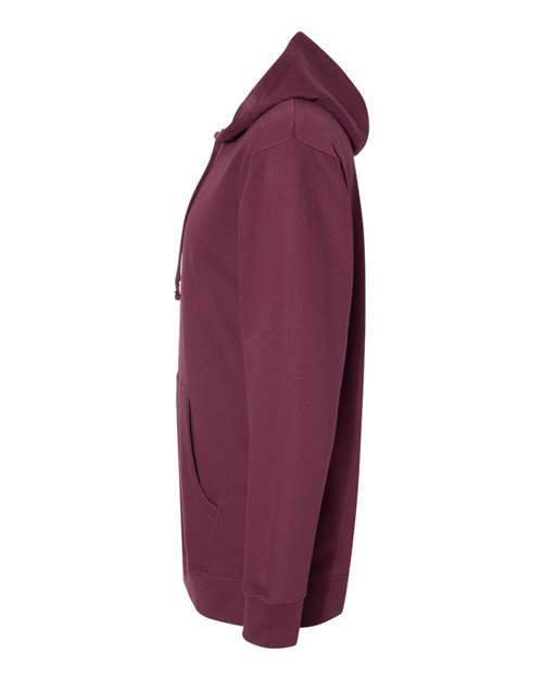 Independent Trading Co. Midweight Hooded Sweatshirt SS4500 Maroon Custom Embroidered Business Logo