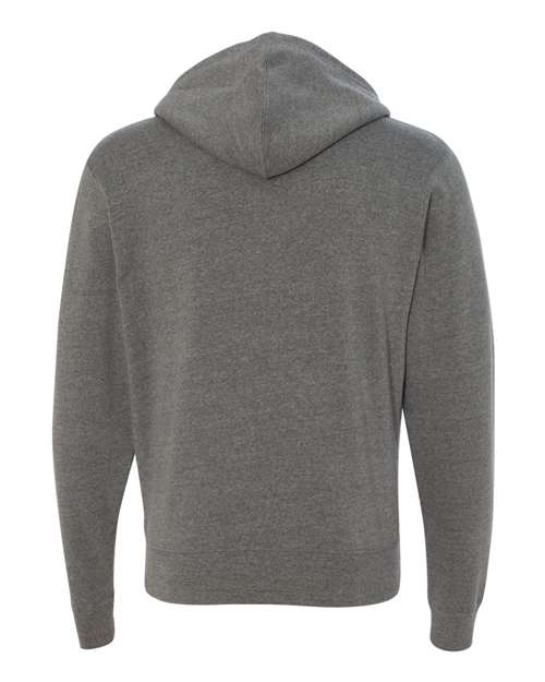 J. America Triblend Full-Zip Hooded Sweatshirt 8872