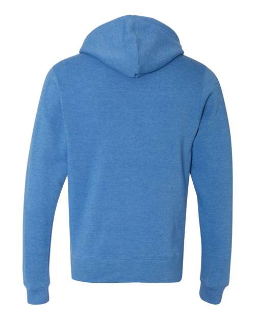 J. America Triblend Full-Zip Hooded Sweatshirt 8872
