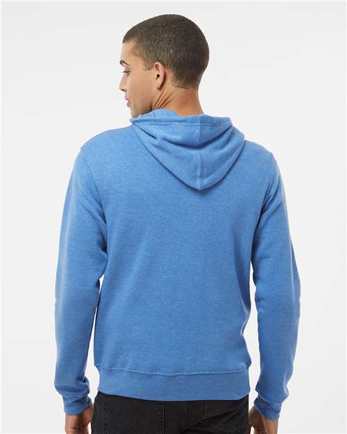 J. America Triblend Full-Zip Hooded Sweatshirt 8872