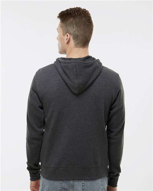 J. America Triblend Full-Zip Hooded Sweatshirt 8872