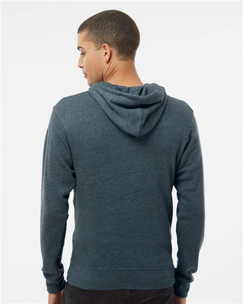 J. America Triblend Full-Zip Hooded Sweatshirt 8872