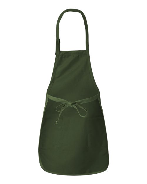 Q-Tees Full-Length Apron with Pockets Q4350 Custom Embroidered Business Logo