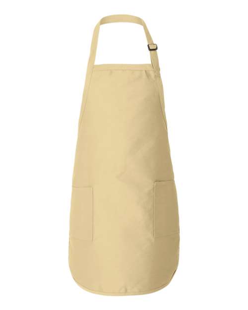 Q-Tees Full-Length Apron with Pockets Q4350 Custom Embroidered Business Logo