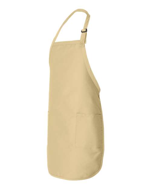 Q-Tees Full-Length Apron with Pockets Q4350 Custom Embroidered Business Logo