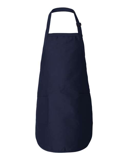 Q-Tees Full-Length Apron with Pockets Q4350 Custom Embroidered Business Logo