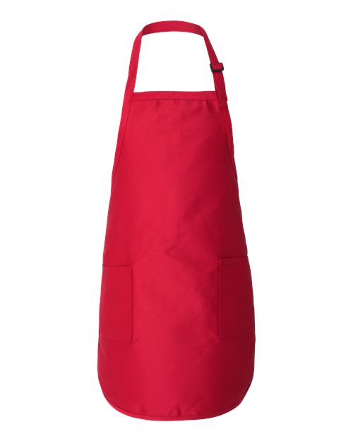 Q-Tees Full-Length Apron with Pockets Q4350 Custom Embroidered Business Logo