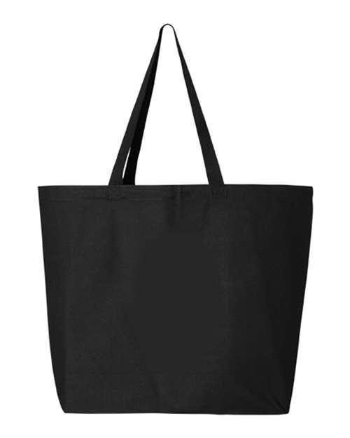 Q-Tees 25L Jumbo Tote Q600 Custom Embroidered Business Logo