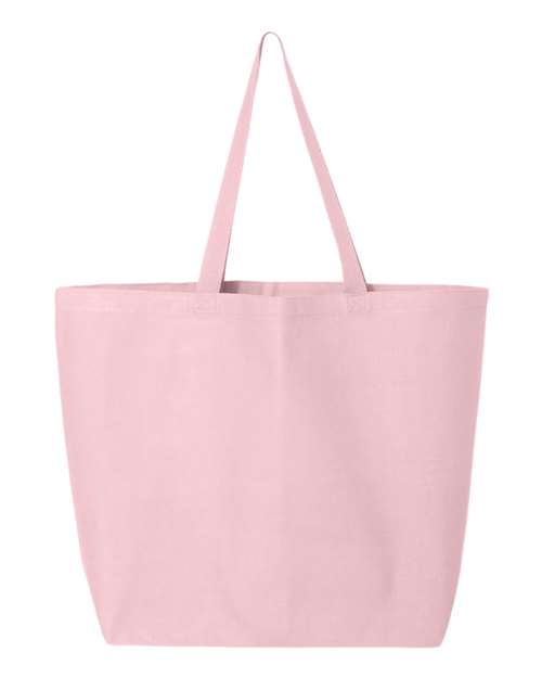 Q-Tees 25L Jumbo Tote Q600 Custom Embroidered Business Logo