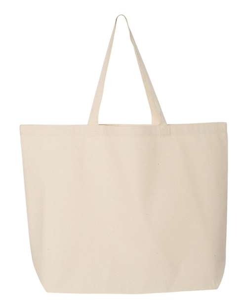 Q-Tees 25L Jumbo Tote Q600 Custom Embroidered Business Logo