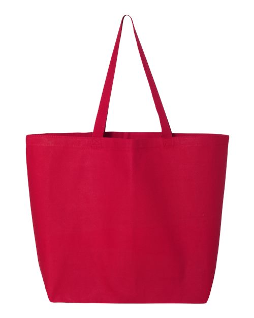 Q-Tees 25L Jumbo Tote Q600 Custom Embroidered Business Logo
