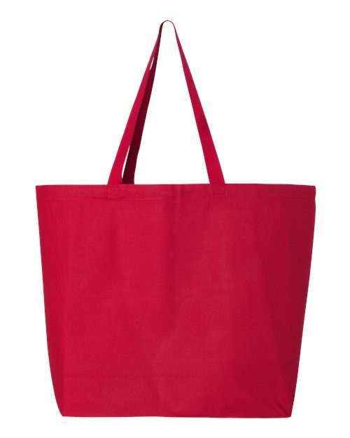Q-Tees 25L Jumbo Tote Q600 Custom Embroidered Business Logo